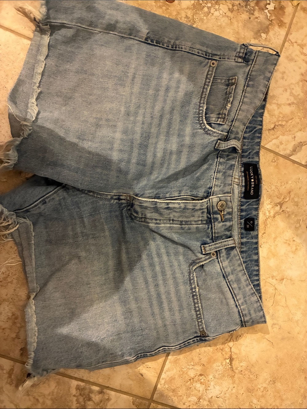 Lucky Brand Light Blue Denim Cutoff Shorts